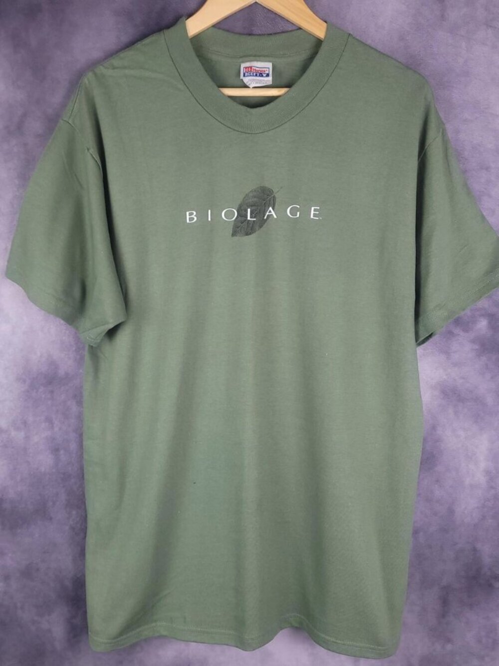 Vintage 90s Biolage green frutiger aero t-shirt